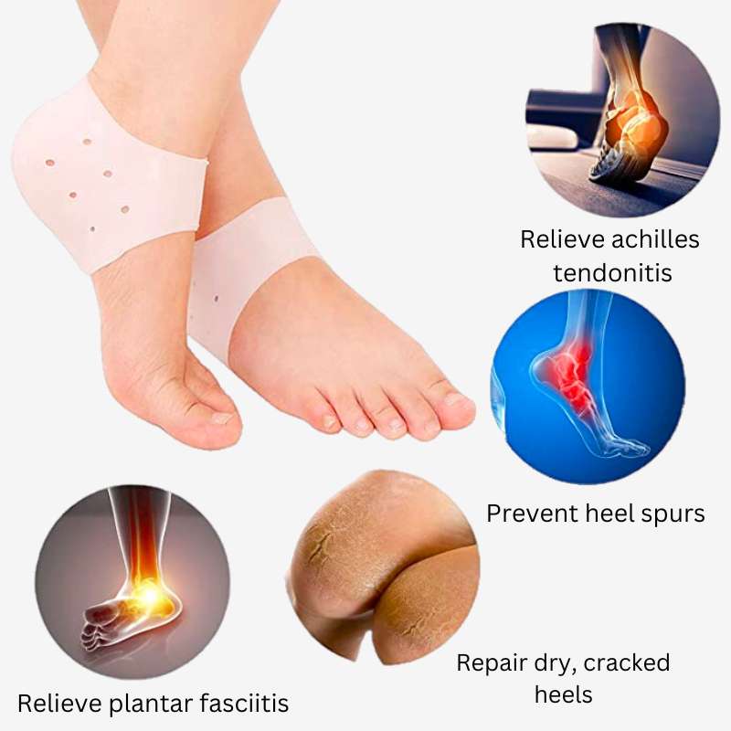 Silicone heel padded protection