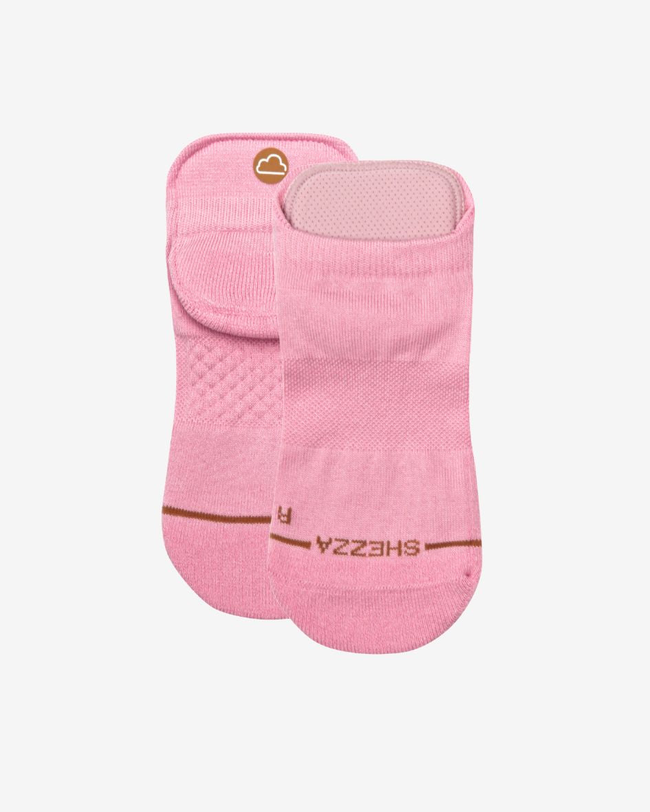 ankle pink pair foam padded socks
