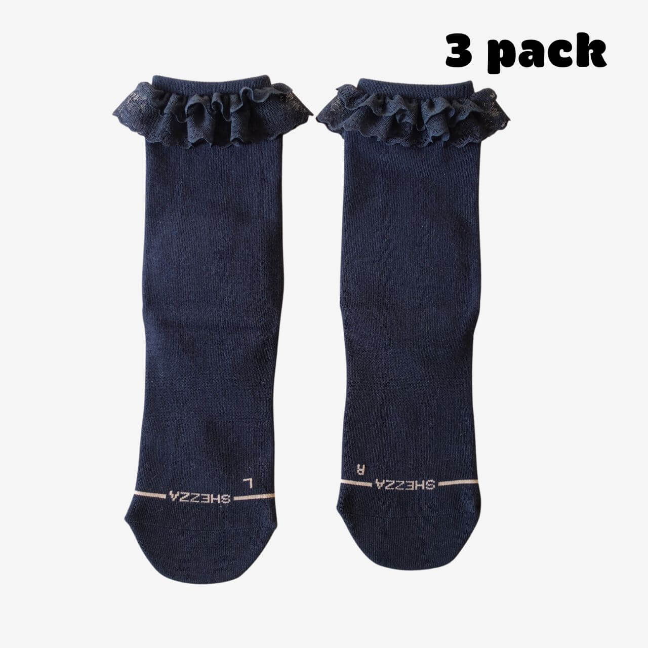 Black lace socks pack