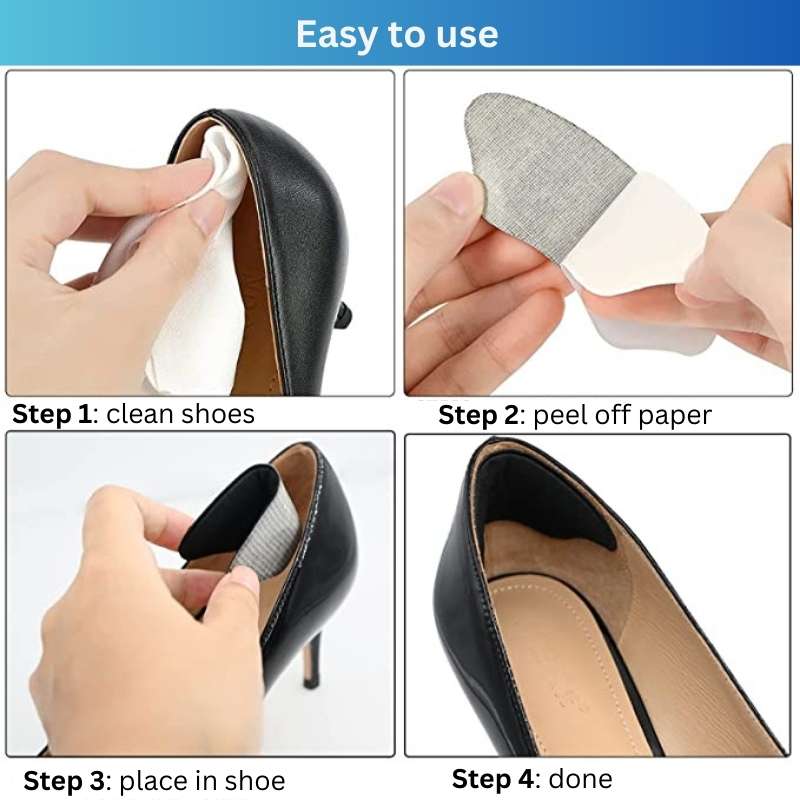 Shoe back deals of heel pads