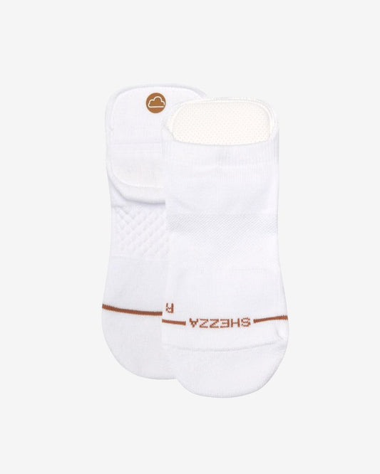 ankle white pair foam padded socks